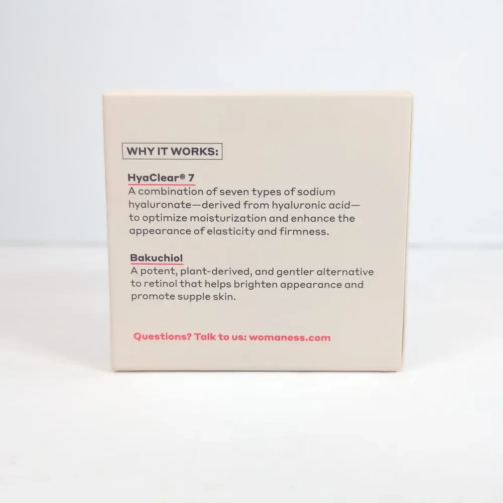Womaness Overnight Magic Moisturizing Repair Cream HydraClear 7 + Bakuchiol New